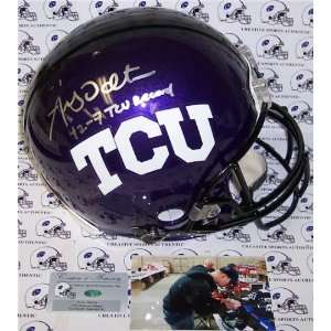 Andy Dalton Autographed/Hand Signed TCU Authentic Helmet  