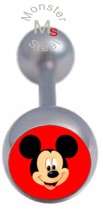 Mickey Mouse Tongue Ring Barbell Body Jewelry Cute NEW  