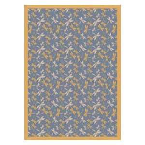   Dragonflies 437 Blue Kids Room 78 x 109 Area Rug