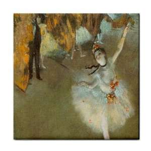  La Danseuse Sur La Scene By Edgar Degas Tile Trivet 