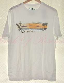 Tommy Hilfiger Mens Cotton Santa Monica CA California Tee Shirt T 