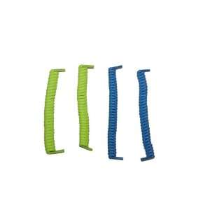     Yellow & Blue Running Shoe Laces   2 Pair