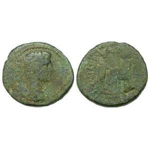   19 August 14 A.D., Pergamum and Sardes; Bronze AE 18 Toys & Games