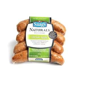 Saags Naturals Chicken Apple Sausage 12 Grocery & Gourmet Food