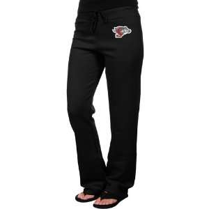 Santa Clara Broncos Ladies Logo Applique Sweatpants   Black