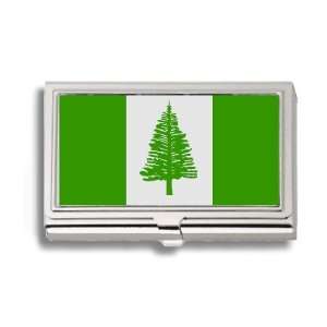 Norfolk Island Flag Business Card Holder Metal Case 