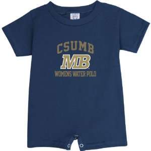 Cal State Monterey Bay Otters Navy Womens Water Polo Arch Baby Romper 