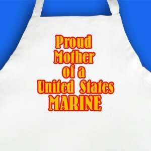  Proud Mother of Marine Printed Apron