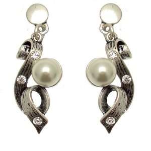  Acosta Jewellery   Faux Pearl & Crystal   Antique Finished 