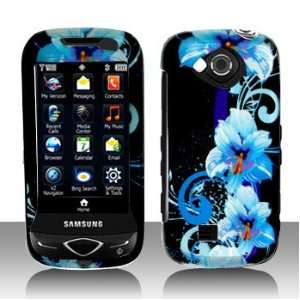  Blue Flower Snap on Hard Skin Cover Case for Samsung 