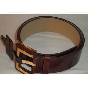  Adrienne Vittadini Womens Brown Leather Fashion Belt with 
