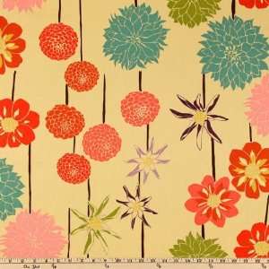  55 Wide Del Hi Full Bloom Tan Fabric By The Yard Arts 