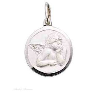  Sterling Silver Daydreaming Angel Charm Jewelry