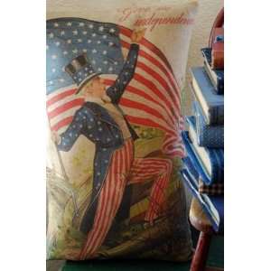  Uncle Sam Patriotic Flag Pillow Patio, Lawn & Garden