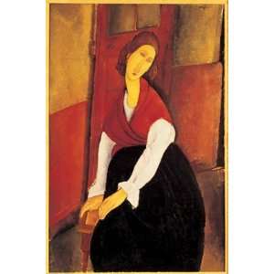   Red Shawl, Giclee Print by Amedeo Modigliani, 36x54