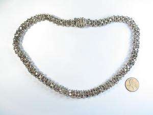 LOVELY ANTIQUE GEORGIAN PERIOD SILVER NECKLACE c1830  