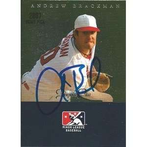Andrew Brackman Signed 2007 Tristar Card N.Y. Yankees  