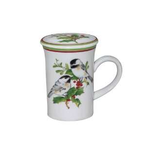  Andrea by Sadek Holiday Covered Tea Coffee Mug Chickadee 