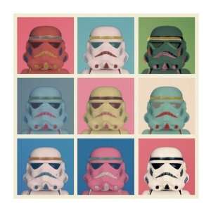  ANDY WARHOL STAR WARS STORMTROPPER 24X24 Square Canvas 