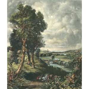  Dedham Vale Etching Constable, John Views Landscapes 