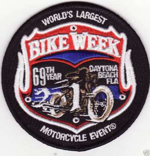 2010 Daytona Bike Week Official Motorcycle Patch *New*  