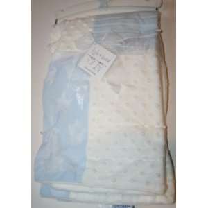  Kyle & Deena Patchwork Blanket Blue/White 30 x 30 