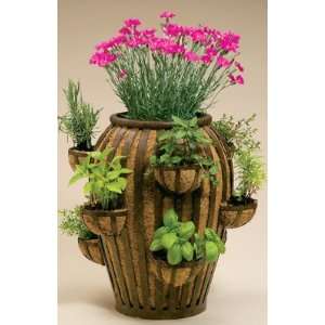  Deer Park PL223 Strawberry Pot with Cocoa Moss Liner and Water 