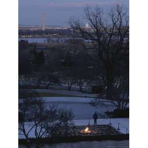  A Twilight View of the John F. Kennedy Grave National 