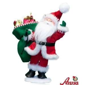  Annalee Mobilitee Doll Christmas Shimmermint Santa 9 