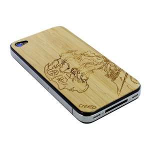  Cyborg   Bamboo iPhone 4/4S Real Wood Skin (Front & Back 