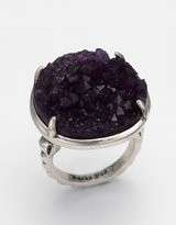 NEW Lucky Brand Almost Famous Geode Pyramid Amethyst Ring Size 7 