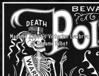 Black Poison Label Apothecary Skeleton Coffin Poster~  