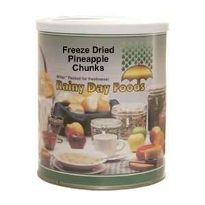 Freeze Dried Pineapple Chunks #2.5 can  Grocery & Gourmet 