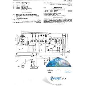 NEW Patent CD for INDUSTRIAL PROCESS INSTRUMENT FOR PRODUCING LINEARLY 