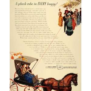  1941 Ad Chase Fabric Sanford Mills Maine Horse Buggy 