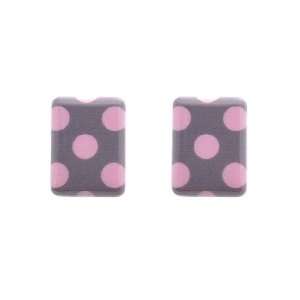  [Aznavour] Lovely & Cute Roly Poly Mini Square Earring 