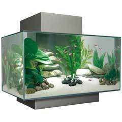 Fluval EDGE Fish Aquarium Tank Set 6 Gallon Pewter  