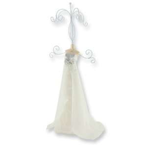  White Bridal Gown Mannequin Jewelry Organizer Jewelry
