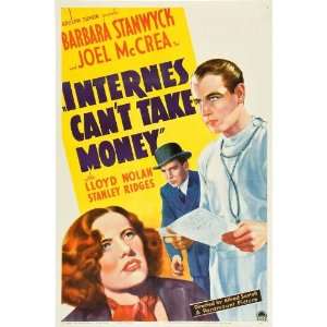  Cant Take Money Poster Movie 11 x 17 Inches   28cm x 44cm Barbara 