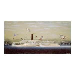  James Bard   Paddle Steamboat Giclee Canvas