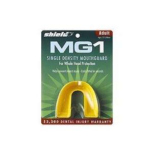MG1 Single Density Adult Mouthguard   Black  Sports 