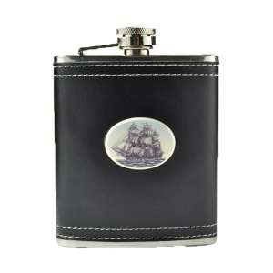  Barlow Designs Leather Flask   Constitution Sports 