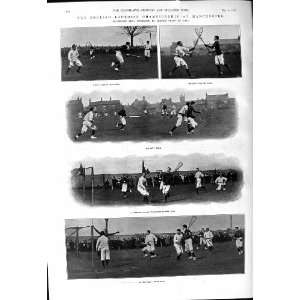 1901 England Lacrosse Stockport Woodford Johnson Basil Hood Devon 