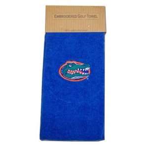  Florida Gators Royal Blue Deluxe Embroidered Golf Towel 