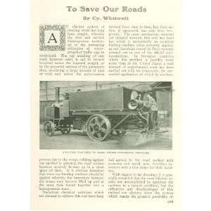  1908 Treating American Roads Hot Tar Oils Machines 