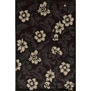  Dream DR 55 CHARCOAL Contemporary Floral design Rug 5.30 x 7.60. Home