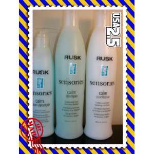  Rusk Sensories Calm Shampoo Conditioner & Cream Detangler Beauty