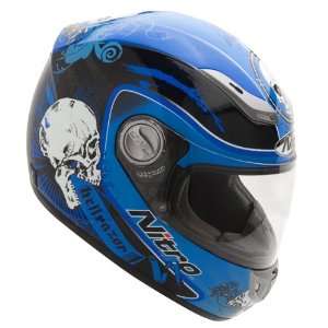  Nitro Hellrazor Blue Large Full Face Helmet Automotive