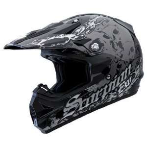   VX 24 Hellraiser Black/Silver Medium Off Road Helmet Automotive