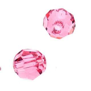 Swarovski Crystal 5000 Rnd Beads 4mm Rose Pink (12)  